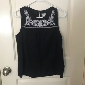 navy j.crew tank
